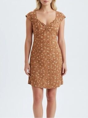 Aeropostale Orange Floral Dress
